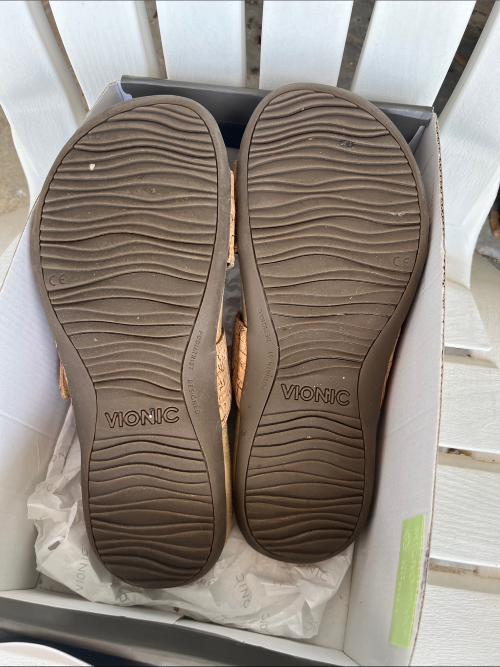 Women’s Skylar Cork-Strap Slide Sandals 10W (wide) - excellent condition! - Picture 9 of 11